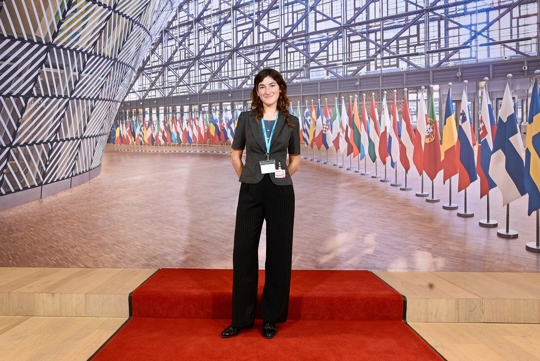 Violet Ashley at Young Diplomats Forum in Brussels