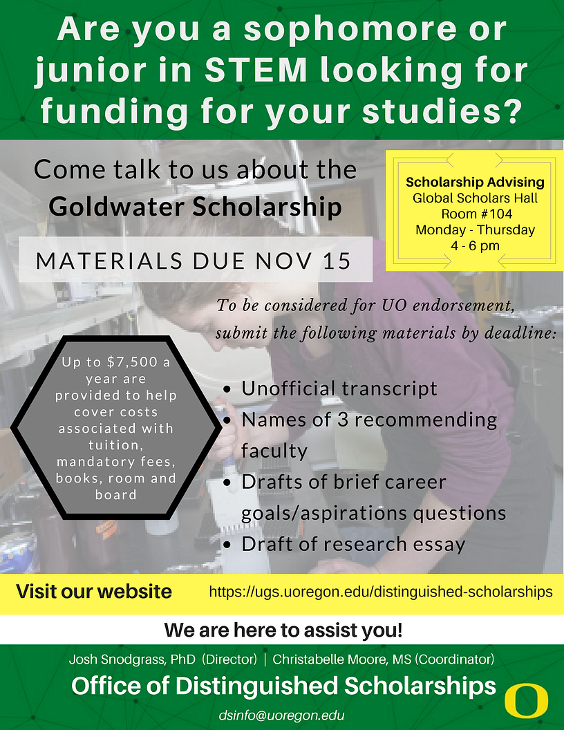 Goldwater Scholarship 2018