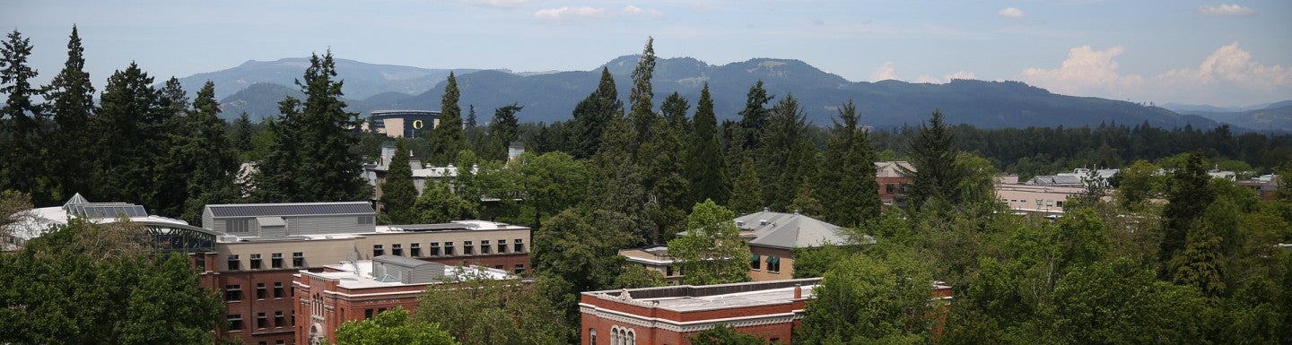 aerial uo campus quad