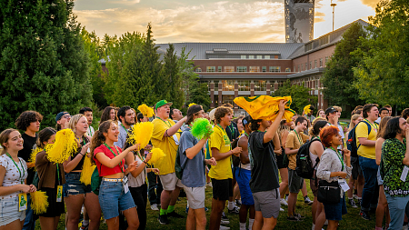 group of students during introducktion
