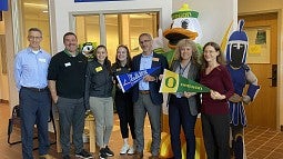 UO and LCC staff stand in front of new Transfer Center