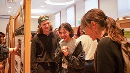 Student presents project at 2024 Undergraduate Research Symposium
