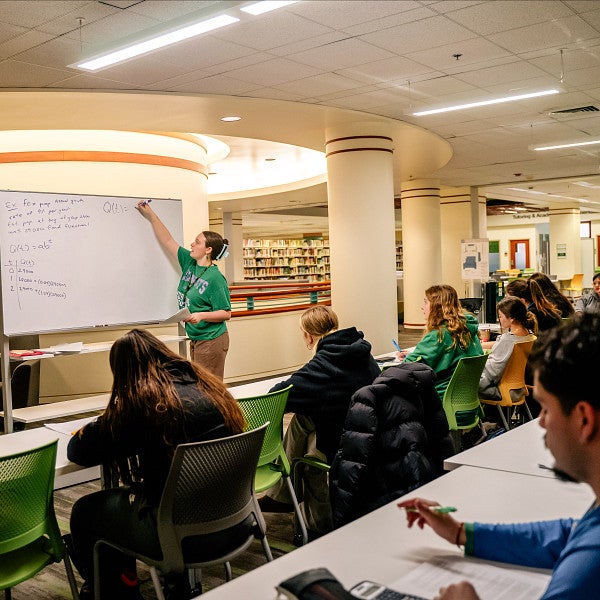 A TAEC math tutor instructs a class of students