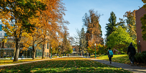 students on campus
