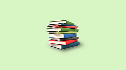 Stock image of stack of books